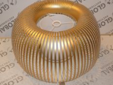 Boxed John Lewis and Partners Harmony Large Metallic Effect Gold Ceiling Light Fitting RRP£90 (