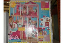 Boxed Barbie Dream House Kids Large Dolls House RRP£250 (1649694)(Viewing or Appraisals Highly