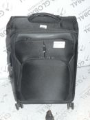 John Lewis and Partners Small Black Soft Shell 360 Wheel Spinner Suitcase RRP£135 (RET00119162)(