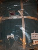 John Lewis Washed Cotton Teal Contemporary Cool Bedspread RRP£80 (1891650)(Viewing or Appraisals