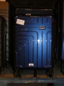 Assorted Midnight Blue Metallic Small and Medium Sized Hard Shell 360 Wheel Spinner Suitcases RRP£