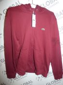 Lacoste Zip Hoodie In Large RRP £115 (RET00023649) (Viewing Or Appraisals Highly Recommended)