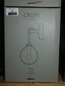 Lot To Contain Two Boxed Croft Collection Selsey Wall Lights Combined RRP £110 (1510097) (
