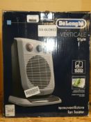 Boxed Delonghi Vertical Style Countertop Fan Heater RRP£60.00 (Viewing or Appraisals Highly