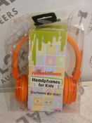 Lot to Contain 5 Nickelodeon Headphones for Kids in Orange Combined RRP £100