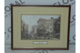 A Busy Street - Artist, Louise Rayner (1832-1924). Wooden Carved Frame, Picture Art By Louise