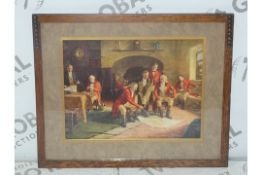 The Trail Of The Fox, Artist - William Birney (1814-1907). Wooden Framed Print, From The Normill