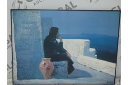 Woman Mourning Near Lourdes - Unknown Artist. Painting Print, Estimated Value At Between £100-140 (