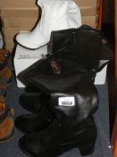 Lot To Contain 3 Pairs Of Ladies High Boots Combined RRP £90