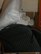 Lot to Contain 11 Assorted Items to Include 8 Heated Sheet Pads and 1 Pillow and 2 Assorted All