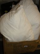 Lot to Contain 3 Assorted Items to Include V Shape Pillows and Microfibre Hollow Pillows (Viewing or