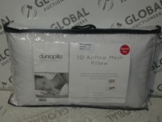 Dunlopillow 3d Air Flow Mesh Support Pillow RRP £40 (2047829)(Viewing Or Appraisals Highly