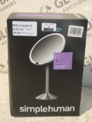 Boxed Simple Human 6.5ich Sensor Mirror RRP £100 (ret00762546)(Viewing Or Appraisals Highly