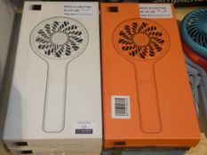 Assorted Boxed and Unboxed John Lewis and Partners Mini Usb Charging Fans RRP £15 Each (ret00225651)