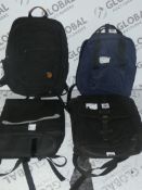 Assorted Backpacks To Include A Waxed Cotton Rucksack Backpack, Weatherproof Laptop Rucksack,