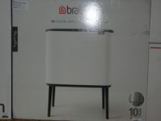 Boxed Brabantia Bo Touch Bin With 2 Inner Buckets RRP £160 (2025456) (Viewing Or Appraisal Highly