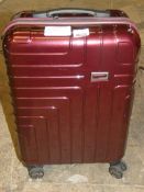 John Lewis and Partners Zurich 55 cm Spinner Suitcase in Burgundy RRP £140 (ret00264862)(Viewing