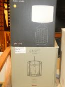 Boxed Assorted John Lewis and Croft Collection Designer Lighting Items To Include a Annie Ceramic