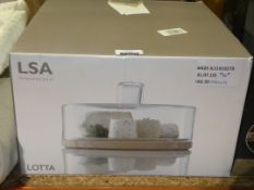 Boxed LSA International Lotta Cheese Dome With Glass Lid RRP £85 (2024478)(Viewing Or Appraisals