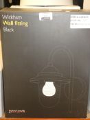 Boxed Assorted Lighting Items To Include a John Lewis and Partners Wickham Wall Light Fitting and