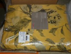 Bagged Pair Of John Lewis And Partners 167x238cm Jara Yellow Illet Heavy Curtains RRP£100.0 (