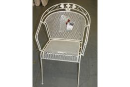 Kendal And Henley Round Back Metal Stacking Garden Dining Chair RRP£150.0 (MP314580) (Viewings Or