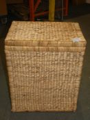 John Lewis And Partners Water Hyacinth Double Wicker Laundry Bin RRP£85.00 (MP314770) (MP314771) (