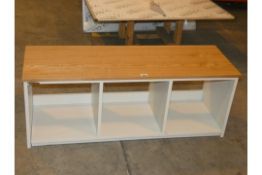 Boxed Croft Collection Solid Wooden Shoe Bench RRP £150 (1698137)(Viewings And Appraisals Highly