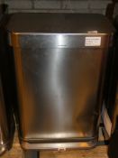 Simple Human Stainless Steel Pedal Bin RRP £160 (ret00202278)(Viewings And Appraisals Highly