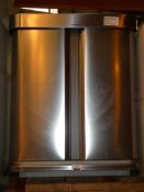 Simple Human Stainless Steel Twin Recycling Pedal Bin (In Need Of Attention) RRP£180.0 (1988755) (