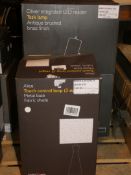 Boxed John Lewis And Partners Designer Lighting Items To Include An Alice Touch Control Lamp, Oliver