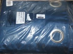 John Lewis And Partners Navy Blue Eyelet Headed Curtains RRP£80.0 (1797172) (Viewings Or