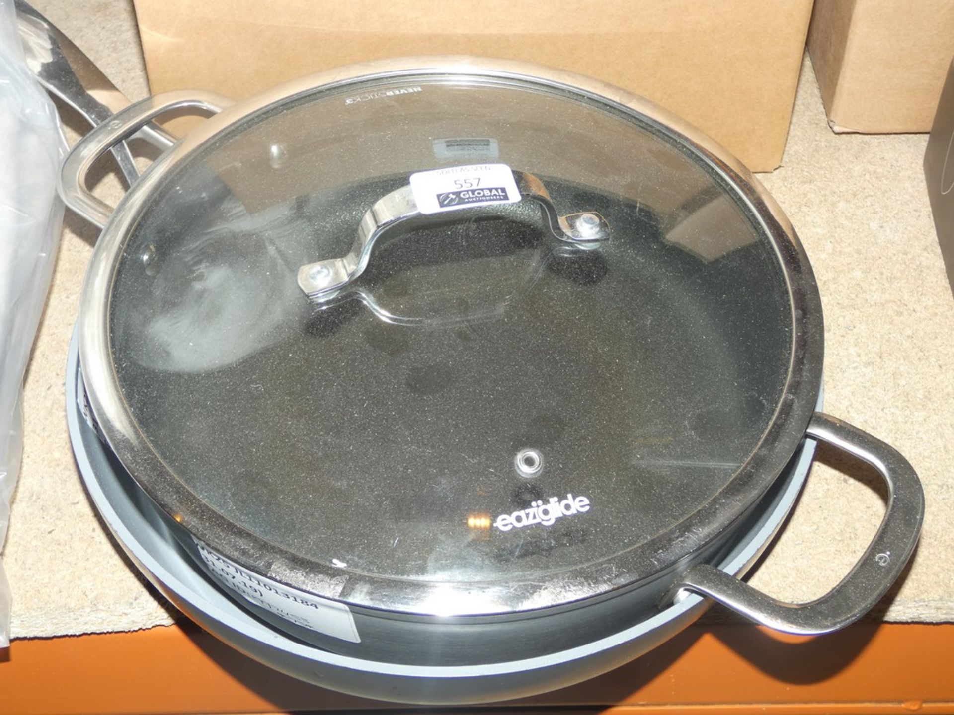 Boxed Never Stick 3 Easy Glide Saute Pan RRP £75 (1997453) (Viewings Or Appraisals Highly