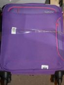 American Tourister Small Soft Shell Cabin Bag In Purple RRP £60 (1366195)(Viewings Or Appraisals