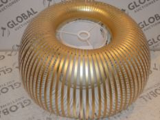 Boxed John Lewis And Partners Harmony Metallic Gold Finish Designer Ceiling Lights RRP £130 (
