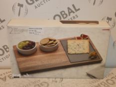 Boxed John Lewis and Partners Casual Serving Boards With Condiement Bowls RRP £80 Each (1915174)(