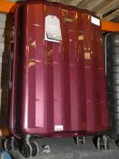 Antler Global DLX Four Wheel Large Classic Standard Spinner Suitcase In Burgundy RRP£200.0 (