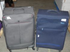 Assorted qube and American Tourister Soft Shell Suitcases RRP £40-£65 Each (ret00215364)(1932864)(
