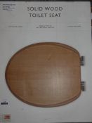 Boxed John Lewis And Partners Solid Wooden Toilet Seats And Anti Micro Bio Toilet Seat RRP £45-£