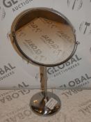 Stainless Steel Magnification Pedestal Mirror RRP £65 (00131157)(Viewings And Appraisals Highly