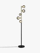 Boxed John Lewis and Partners Huxley Brushed Brass Finish Floor Lamp RRP £215 (ret00453557)(Viewings