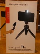 Boxed Joby Handy Pod Mobile Kit Mini Tripods With Universal Smart Phone Clamp And Go Pro Adaptor RRP