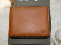 Boxed Octovo Tan Leather Card Holder RRP £100