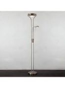 John Lewis and Partners Zella Antique Brass Floor Standing Lamp With Reading Light RRP £85 (