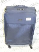 Antler Oxygen 68cm Soft Shell Suitcase In Blue RRP £155 (ret00216519)(Viewings Or Appraisals