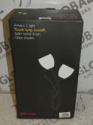 Boxed John Lewis and Partners Amara 2 Light Touch Control Lamp RRP £45 (1885287)(Viewing Or