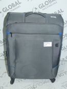 Qube Formula Small Grey Designer Cabin Bag RRP £60 (ret00147566)(Viewings Or Appraisals Highly