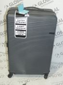 Qube Hard Shell 360 Wheel Collinear 2 Designer Suitcase RRP £100 (1951198)(Viewings Or Appraisals