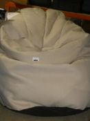 John Lewis and Partners Large Beige Bean Bag Chair RRP £85 (2038738)(Viewing Or Appraisals Highly