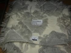 Anthropologie Large Beige And Grey Throw RRP £80 (1842449)(Viewing Or Appraisals Highly